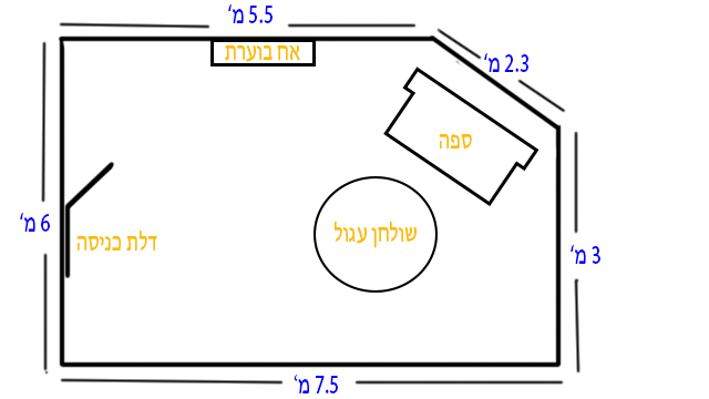 פלור פלאן 1 מידות